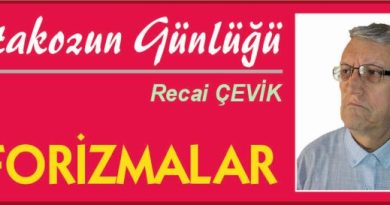 ISTAKOZUN GÜNLÜĞÜ – AFORİZMALAR