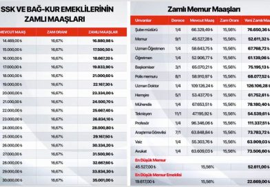 Memur ve emeklinin temmuz zammı belli oldu: İşte yeni oranlar