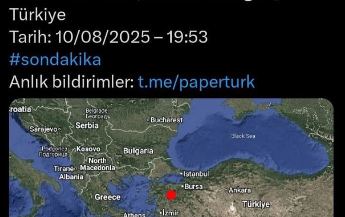 SINDIRGI’DA 6,1’LİK DEPREM