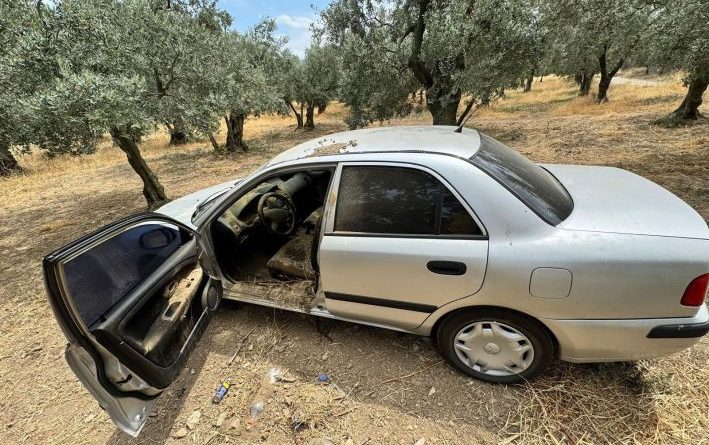 ERDEK’TE ÇALINAN ARAÇ ZEYTİN BAHÇESİNDE BULUNDU