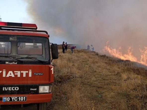 PAŞALİMAN ADASI POYRAZLI’DA YANGIN