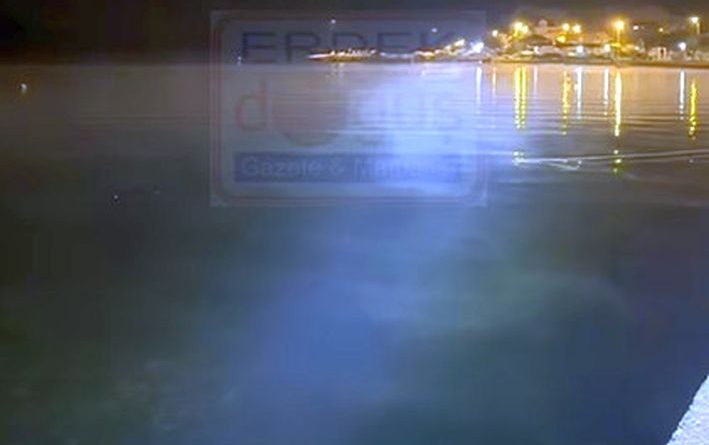 PAŞALİMANI KIYILARINDA DENİZ BUHARLAŞTI