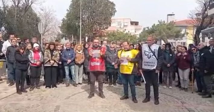 ERDEK’TE SENDİKALI ÖĞRETMENLER: “ARTIK YETER”