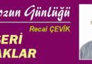 ISTAKOZUN GÜNLÜĞÜ – RECAİ  ÇEVİK