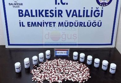 ERDEK’TE  577 ADET SENTETİK HAP ELE GEÇİRİLDİ