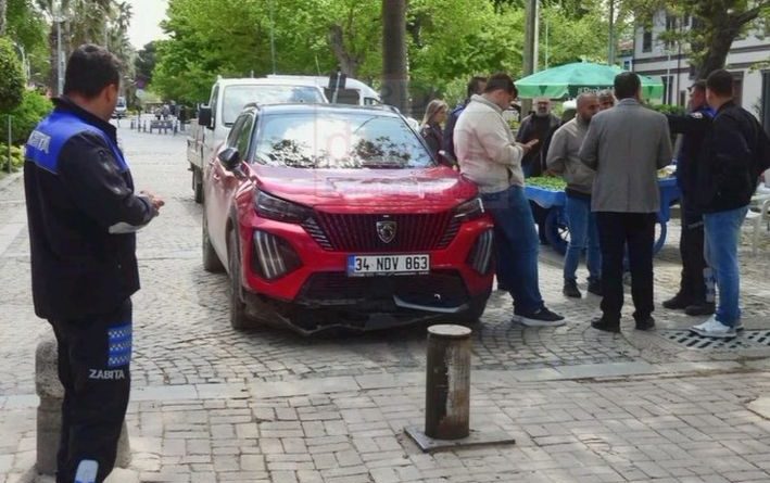 GEÇMEK İSTERKEN HİDROLİK BARİYERE TAKILDI
