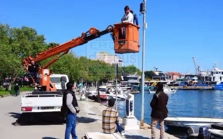 LİMANA İLAVE GÜVENLİK KAMERALARI BAĞLANDI