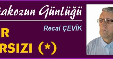 ISTAKOZUN GÜNLÜĞÜ – RECAİ ÇEVİK