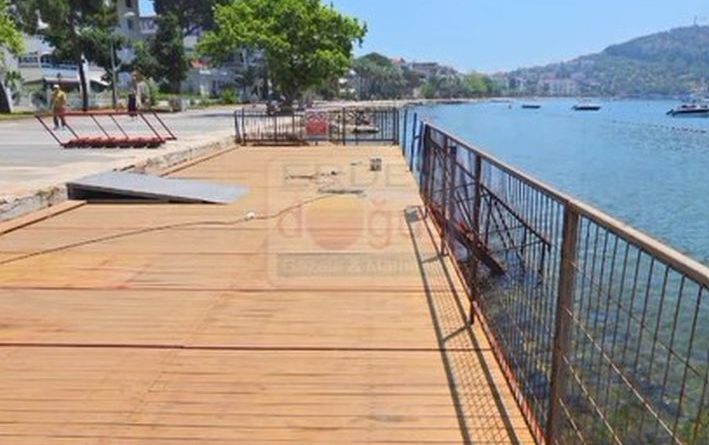 KURBAĞALI SAHİLİNDE YAZ HAZIRLIĞI TAMAMLANDI