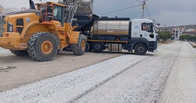 Avşa Adası Yiğitler ve Çiftlik Yolunda Soğuk Asfalt Çalışması Tamamlandı