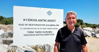 Tarihçi Rıdvan Şükür, Kyzikos Antik Kentinde yürüdü ve fotoğraf çalışması yaptı